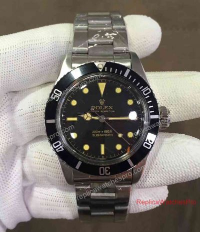 Replica Vintage Rolex Submariner Watch 200m 660ft Yellow Markers